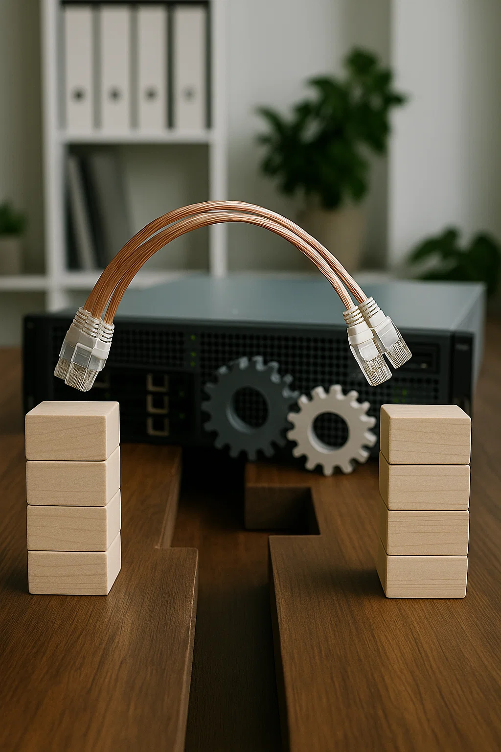 Abstract image representing integrated technology solutions